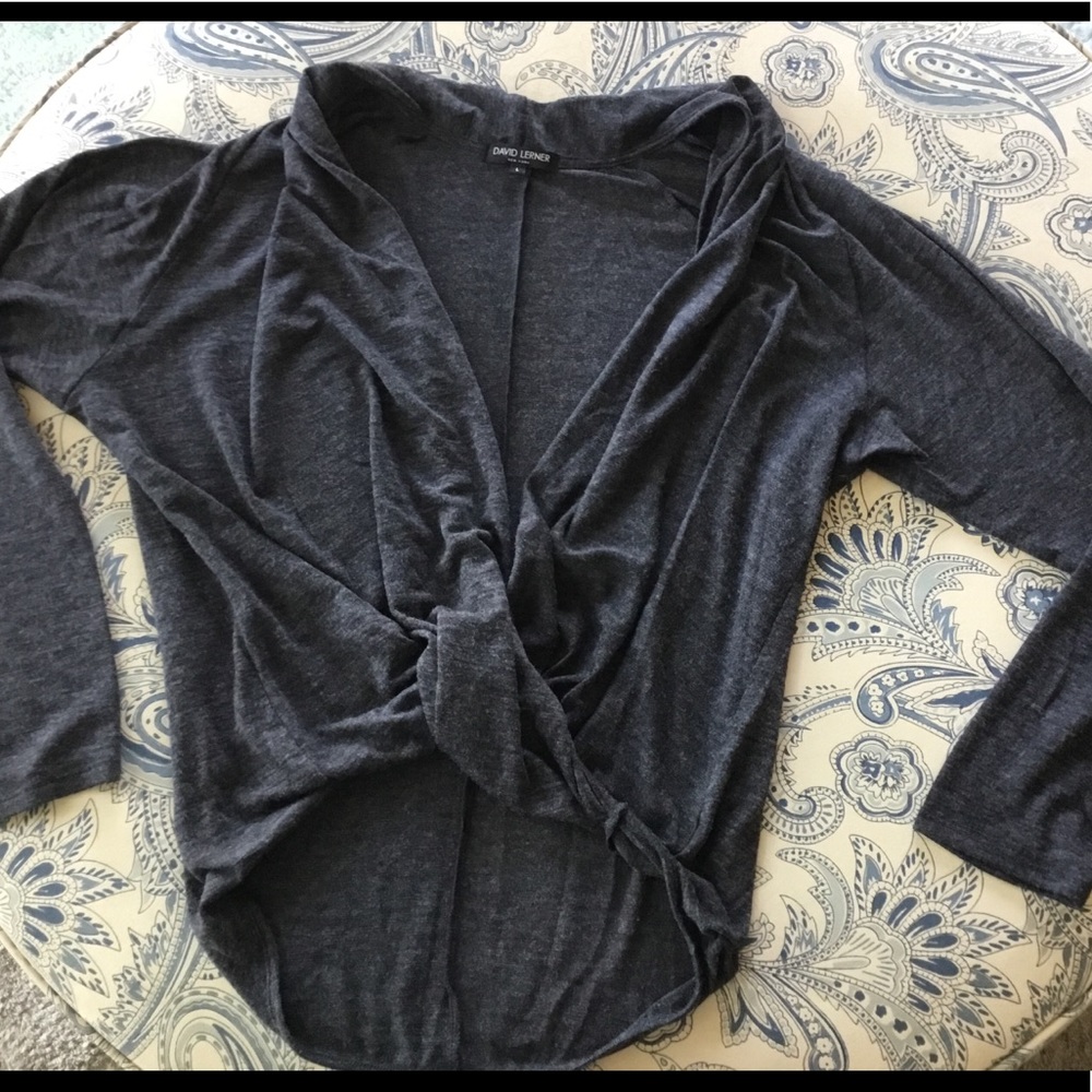 David Lerner wrap blouse